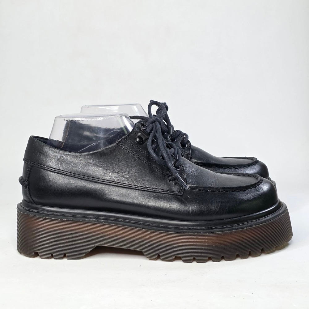 Ellus  Deluxe Sapato Oxford Treking Originals Black Leather Platform Shoes 9 Gum